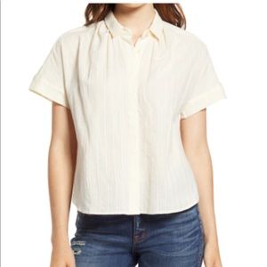 Madewell Stripe Hilltop Shirt Medium